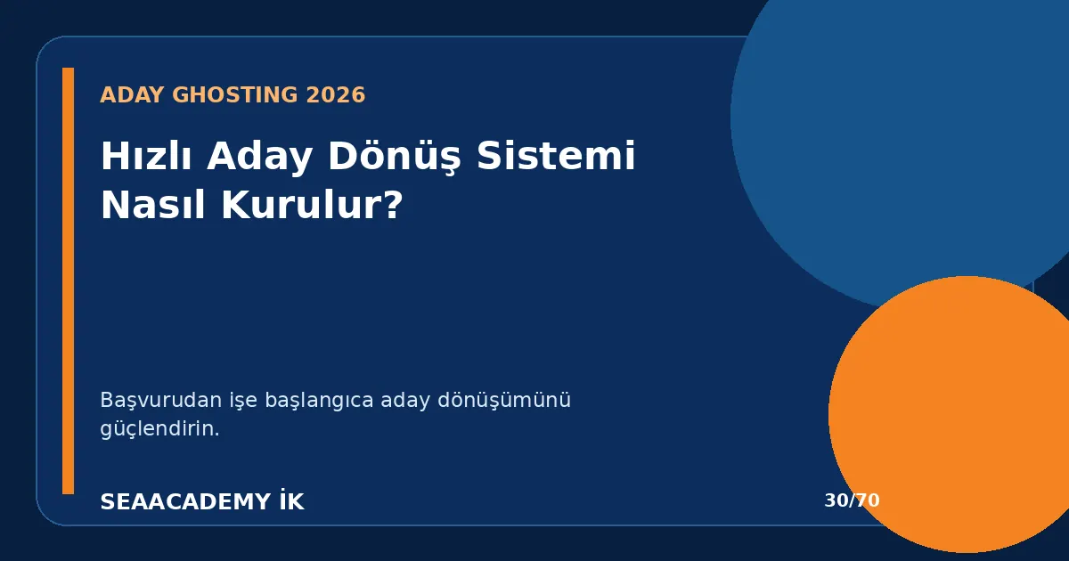 Hızlı Aday Dönüş Sistemi Nasıl Kurulur?