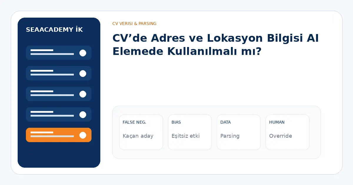 CV’de Adres ve Lokasyon Bilgisi AI Elemede Kullanılmalı mı? analiz görseli