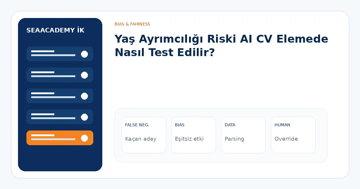 Yaş Ayrımcılığı Riski AI CV Elemede Nasıl Test Edilir? analiz görseli