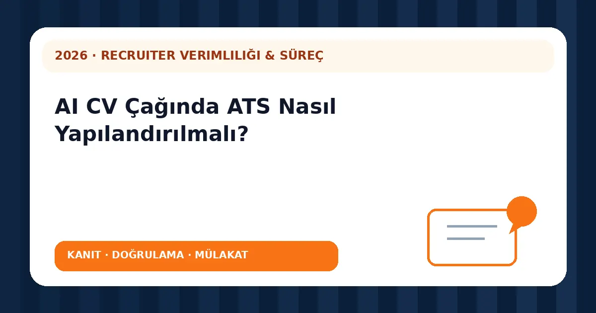 AI CV Çağında ATS Nasıl Yapılandırılmalı? analiz görseli