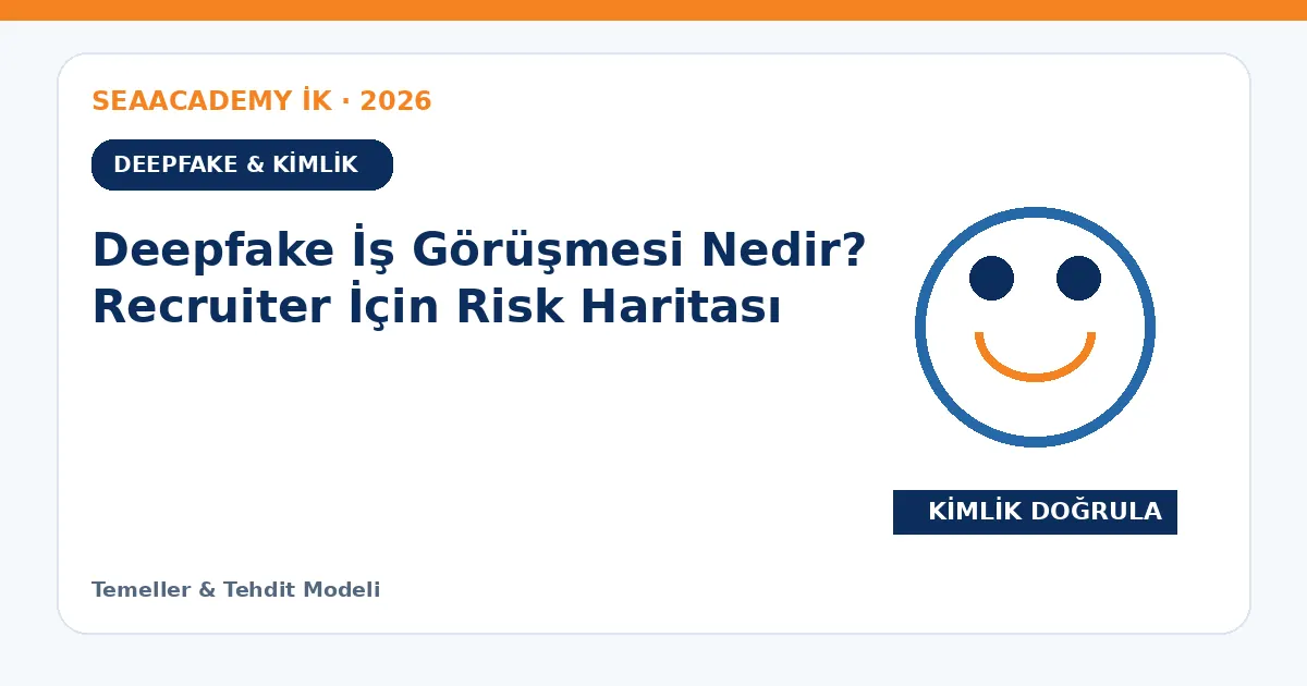 Deepfake İş Görüşmesi Nedir? Recruiter İçin Risk Haritası