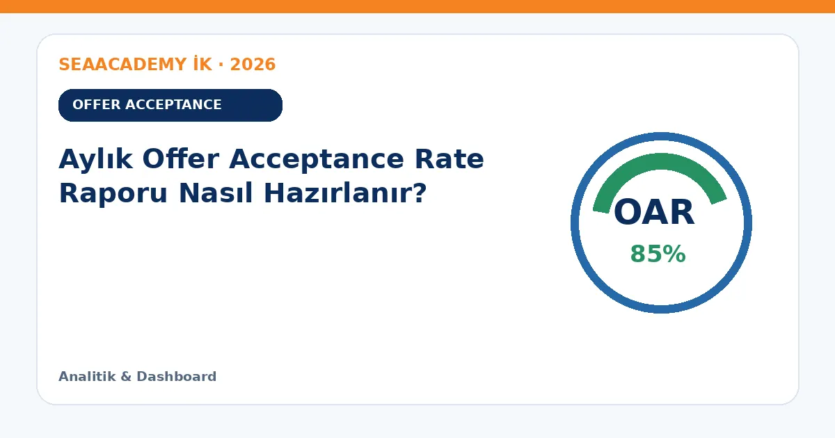 Aylık Offer Acceptance Rate Raporu Nasıl Hazırlanır?