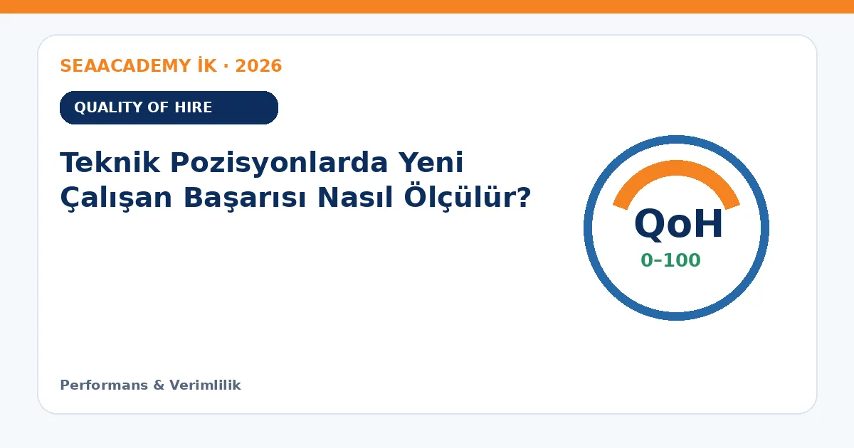 Teknik Pozisyonlarda Yeni Çalışan Başarısı Nasıl Ölçülür?
