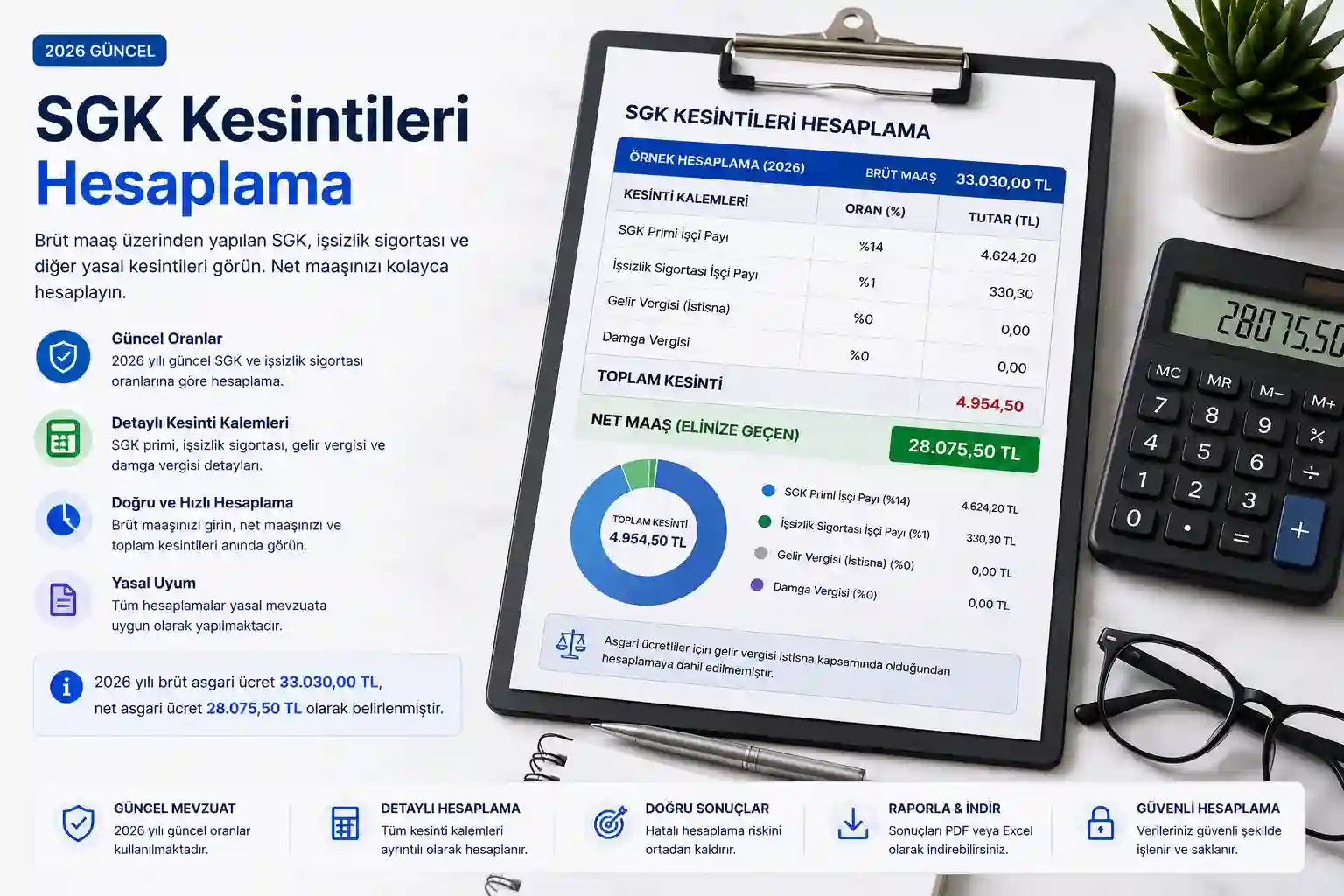 SGK kesintileri ve bordro hesaplama