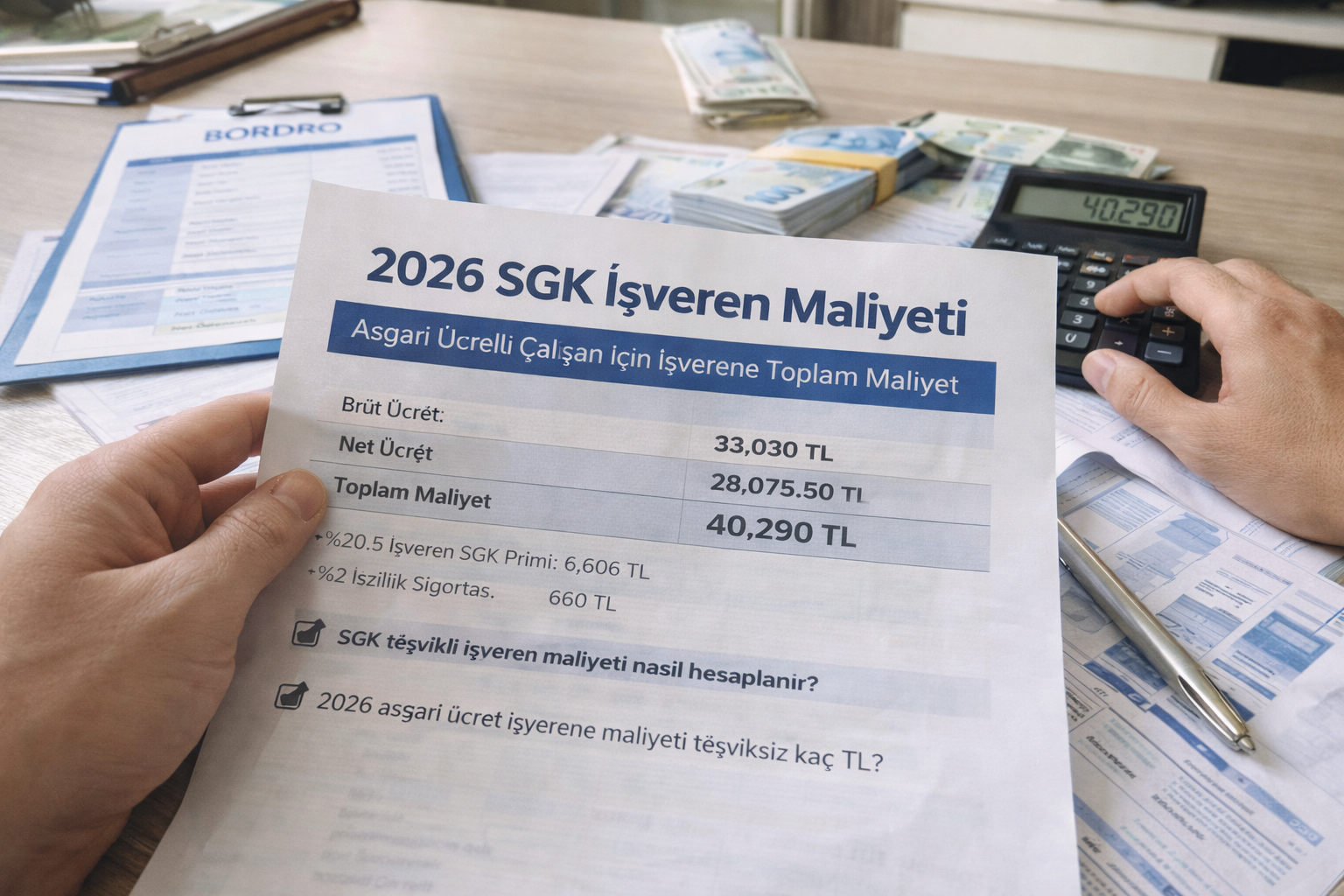 İşveren SGK maliyeti hesaplama