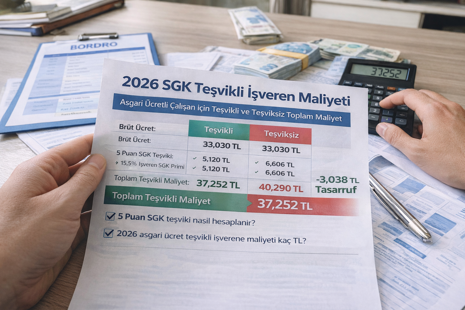 5 puan SGK teşvik hesaplama