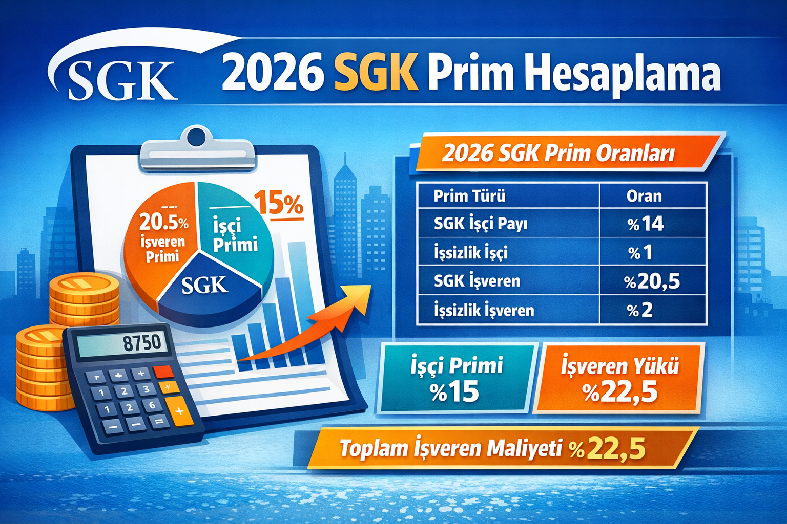 2026 SGK prim hesaplama ve işveren maliyeti