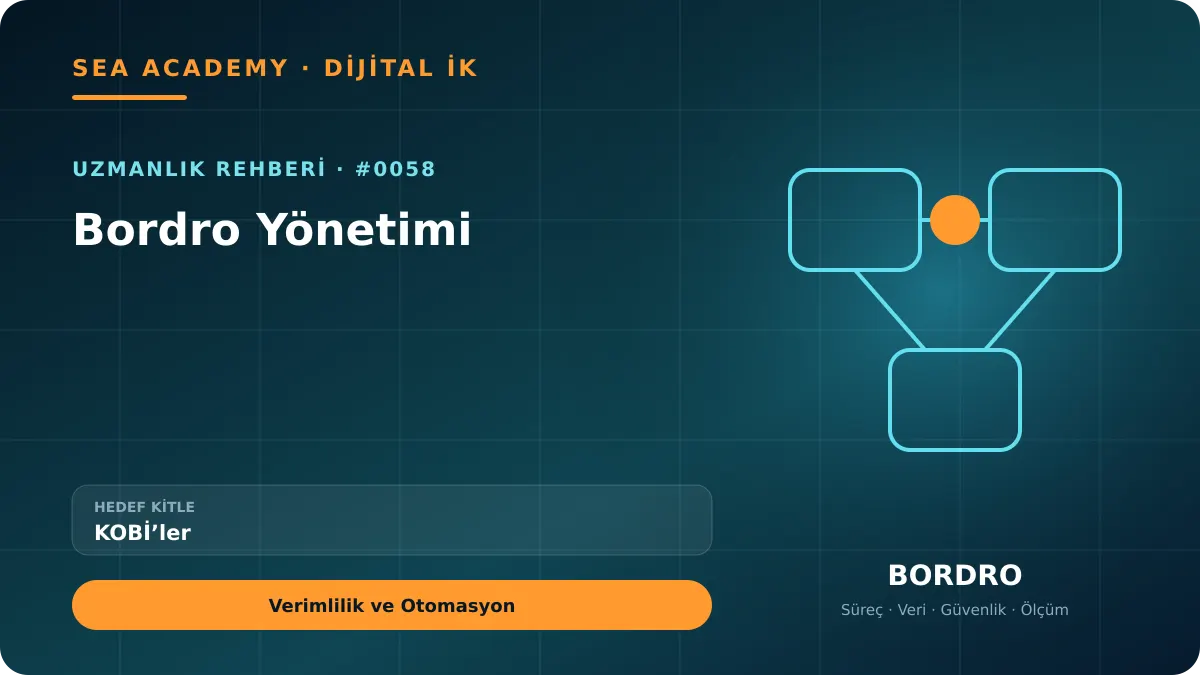 KOBİ’ler İçin Bordro Yönetimi: Verimlilik ve Otomasyon için özgün rehber kapağı
