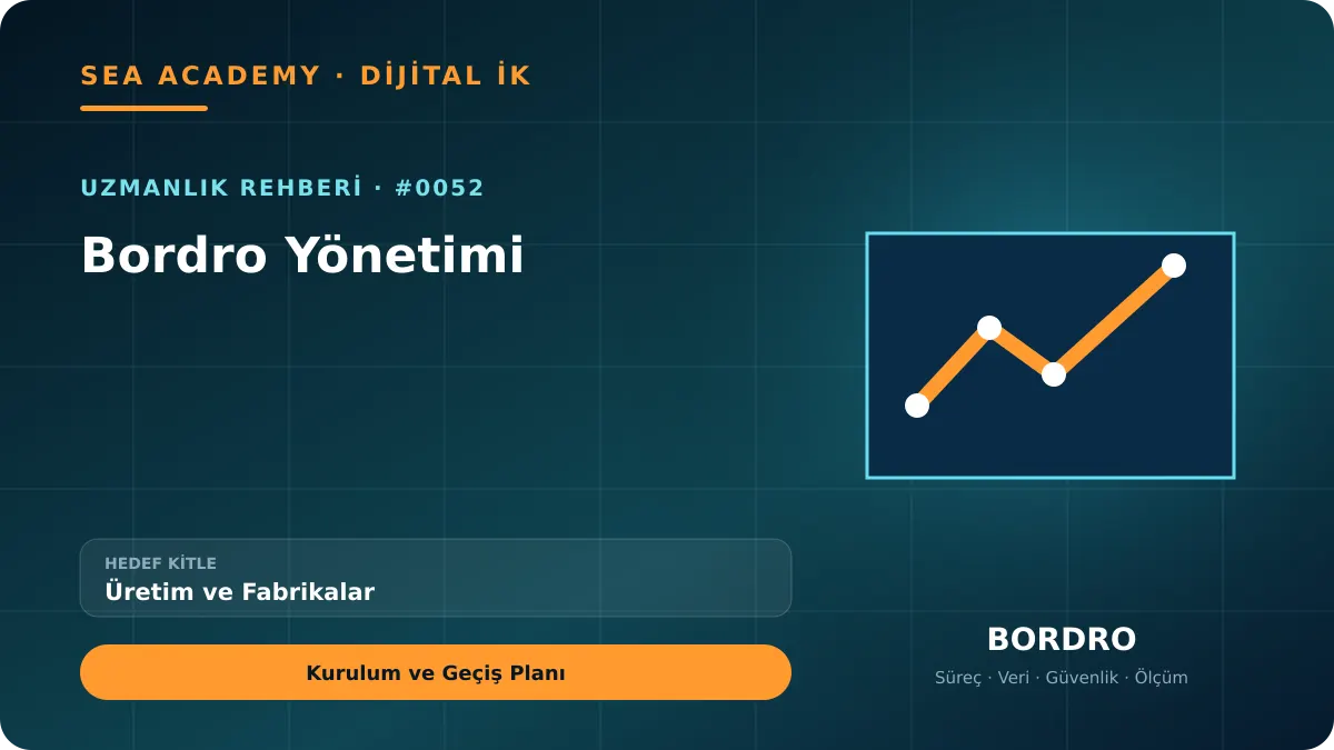 Üretim ve Fabrikalar İçin Bordro Yönetimi: Kurulum ve Geçiş Planı için özgün rehber kapağı
