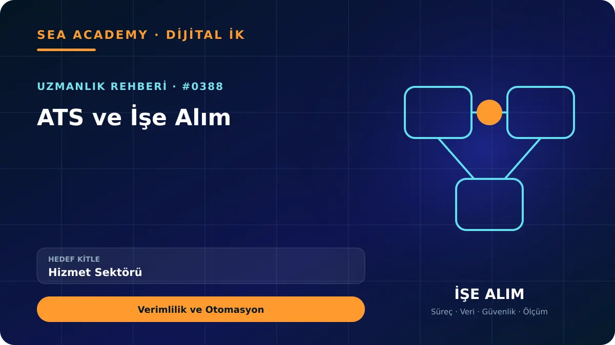 Hizmet Sektörü İçin ATS ve İşe Alım: Verimlilik ve Otomasyon için özgün rehber kapağı