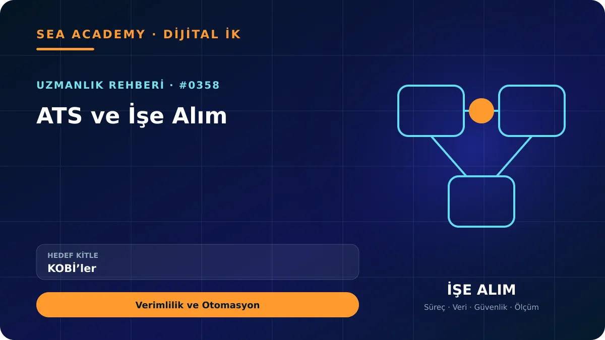 KOBİ’ler İçin ATS ve İşe Alım: Verimlilik ve Otomasyon için özgün rehber kapağı