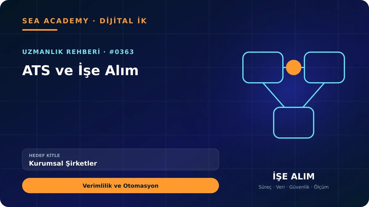 Kurumsal Şirketler İçin ATS ve İşe Alım: Verimlilik ve Otomasyon için özgün rehber kapağı