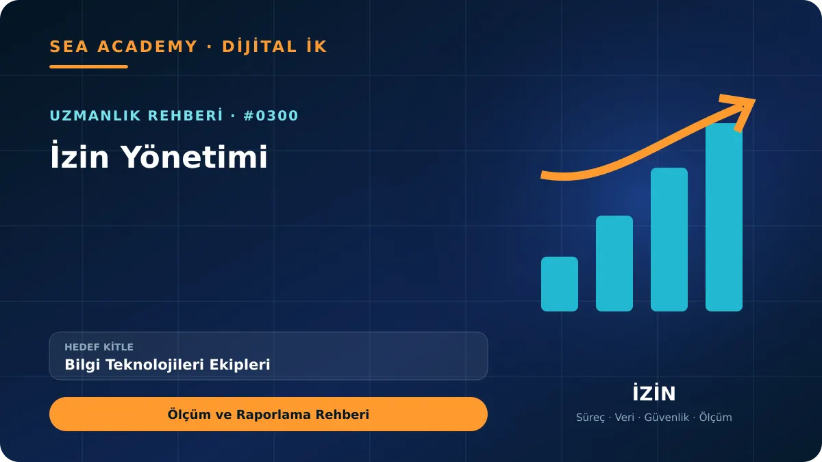 Bilgi Teknolojileri Ekipleri İçin İzin Yönetimi: Ölçüm ve Raporlama Rehberi için özgün rehber kapağı
