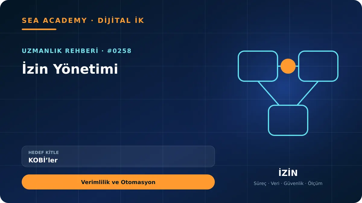 KOBİ’ler İçin İzin Yönetimi: Verimlilik ve Otomasyon için özgün rehber kapağı