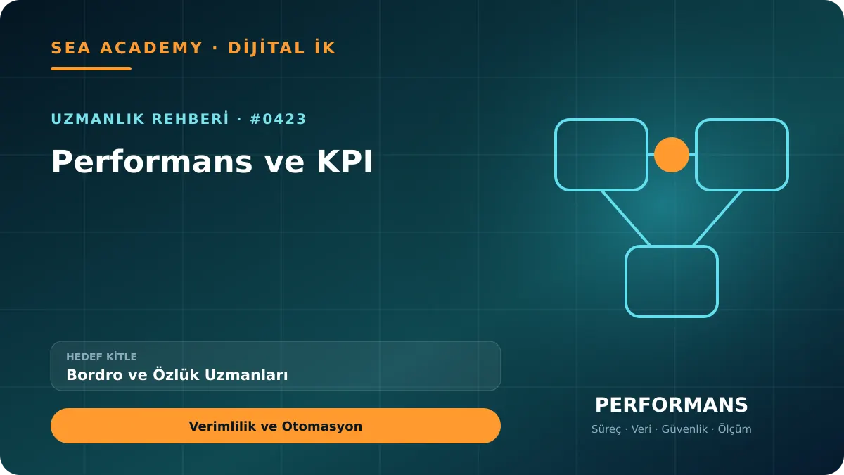 Bordro ve Özlük Uzmanları İçin Performans ve KPI: Verimlilik ve Otomasyon için özgün rehber kapağı