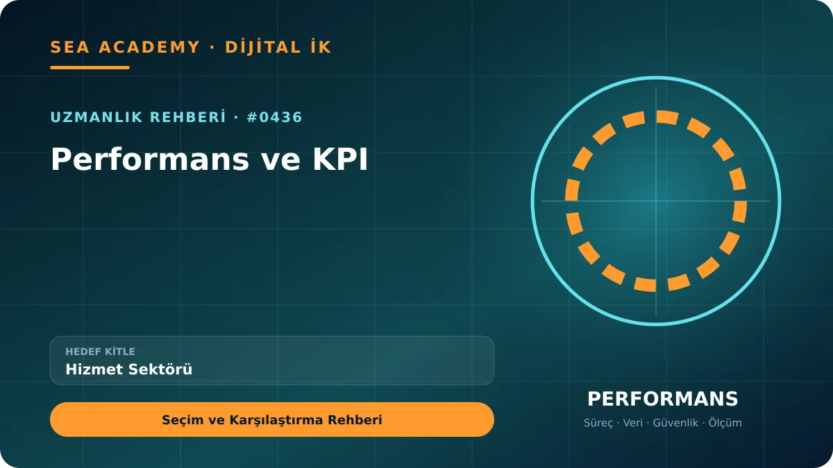Hizmet Sektörü İçin Performans ve KPI: Seçim ve Karşılaştırma Rehberi için özgün rehber kapağı