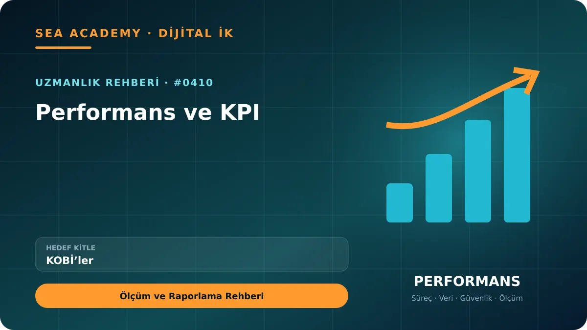 KOBİ’ler İçin Performans ve KPI: Ölçüm ve Raporlama Rehberi için özgün rehber kapağı
