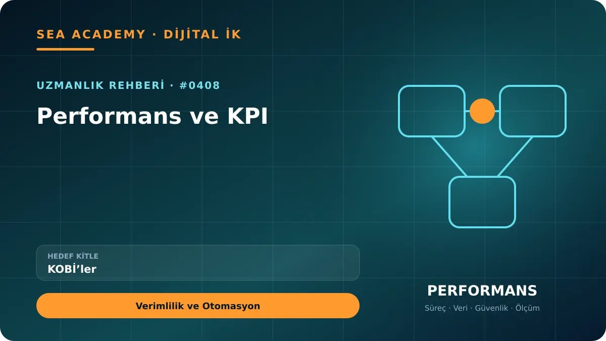 KOBİ’ler İçin Performans ve KPI: Verimlilik ve Otomasyon için özgün rehber kapağı