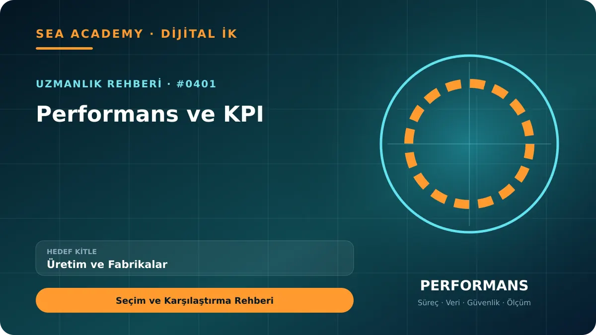 Üretim ve Fabrikalar İçin Performans ve KPI: Seçim ve Karşılaştırma Rehberi için özgün rehber kapağı