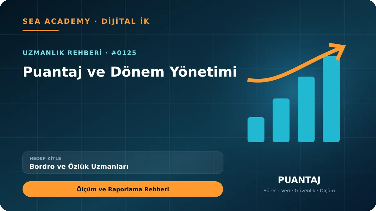 Bordro ve Özlük Uzmanları İçin Puantaj ve Dönem Yönetimi: Ölçüm ve Raporlama Rehberi için özgün rehber kapağı