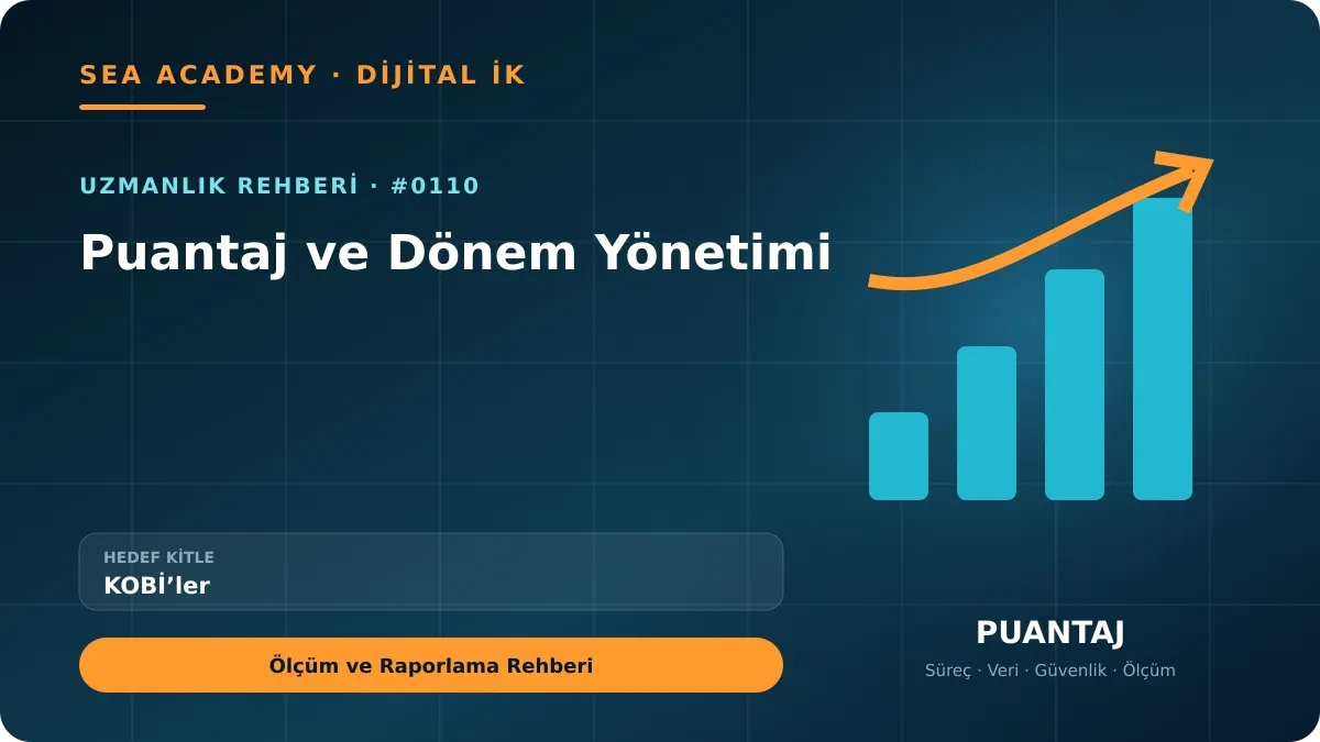KOBİ’ler İçin Puantaj ve Dönem Yönetimi: Ölçüm ve Raporlama Rehberi için özgün rehber kapağı