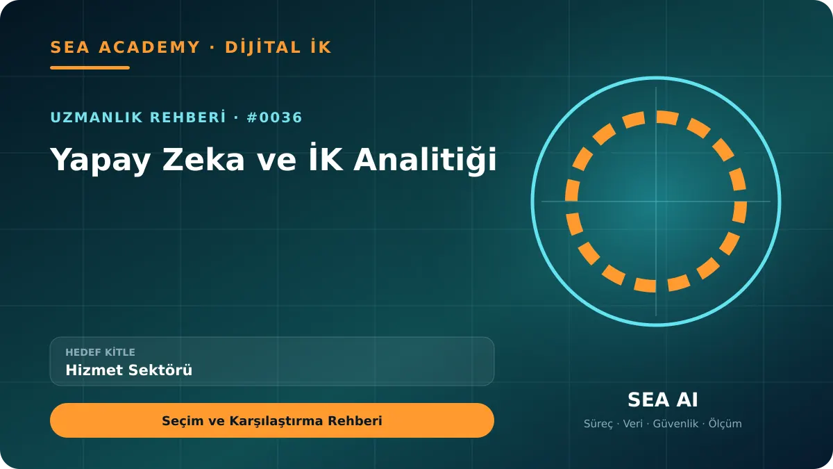 Hizmet Sektörü İçin Yapay Zeka ve İK Analitiği: Seçim ve Karşılaştırma Rehberi için özgün rehber kapağı