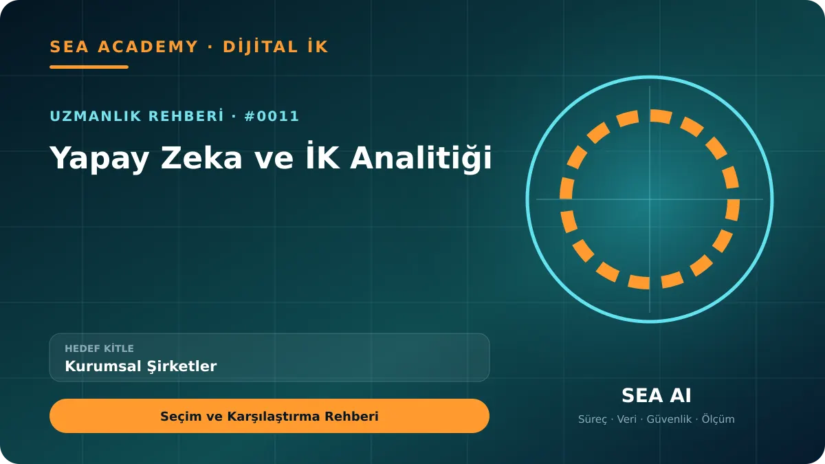 Kurumsal Şirketler İçin Yapay Zeka ve İK Analitiği: Seçim ve Karşılaştırma Rehberi için özgün rehber kapağı