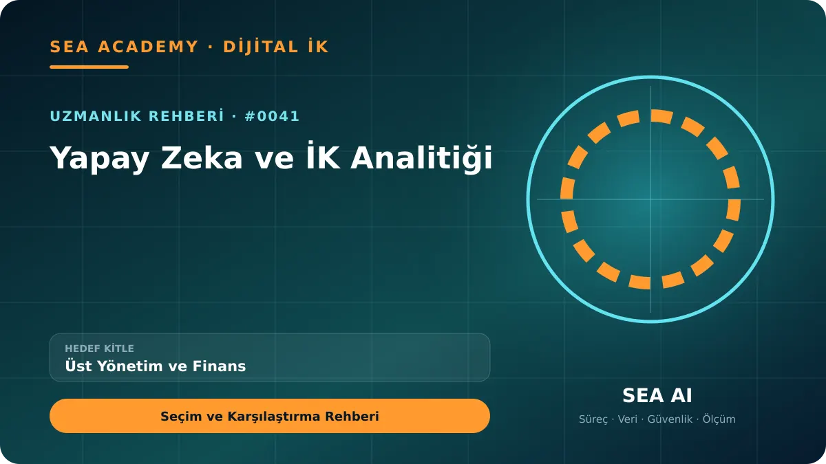 Üst Yönetim ve Finans İçin Yapay Zeka ve İK Analitiği: Seçim ve Karşılaştırma Rehberi için özgün rehber kapağı