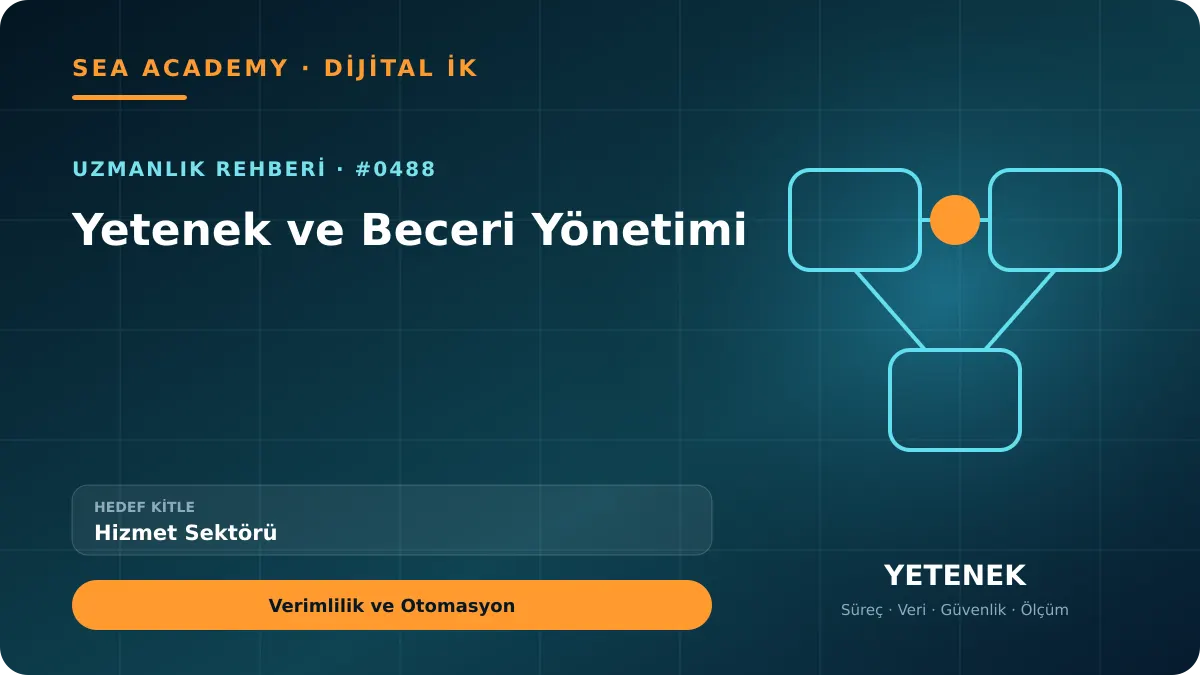 Hizmet Sektörü İçin Yetenek ve Beceri Yönetimi: Verimlilik ve Otomasyon için özgün rehber kapağı