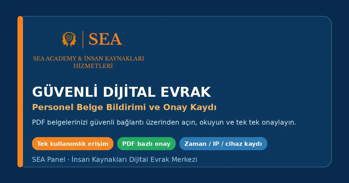 Dijital İK evrak ve sözleşme yönetimi ekranı