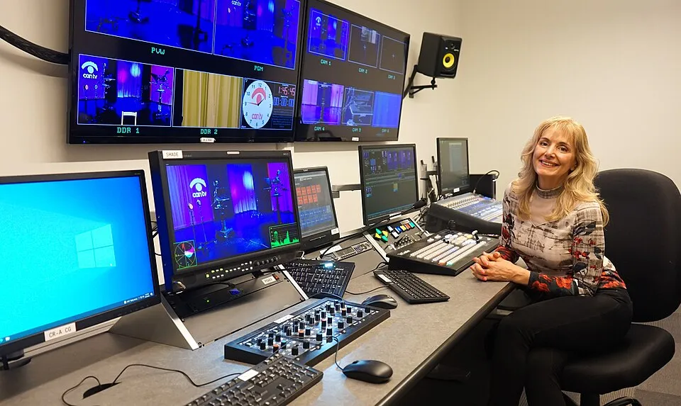 Serbian Television USA studio.jpg