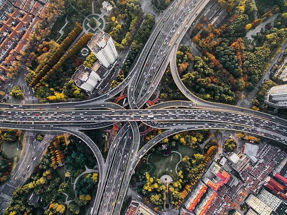 Yan'an East Road Interchange, Shanghai, China (Unsplash).jpg