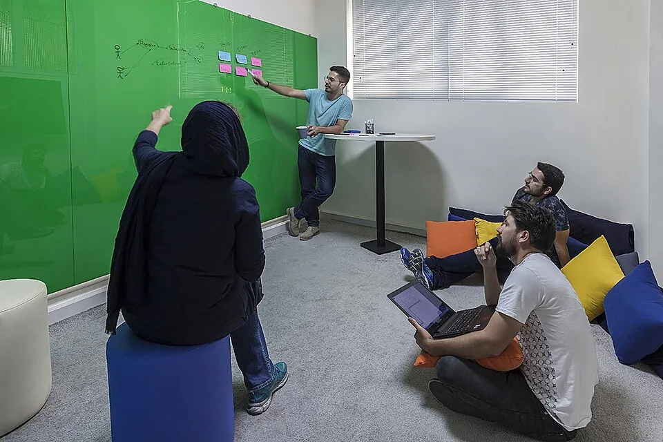Ofis ve ortak çalışma ortamından bir görünüm