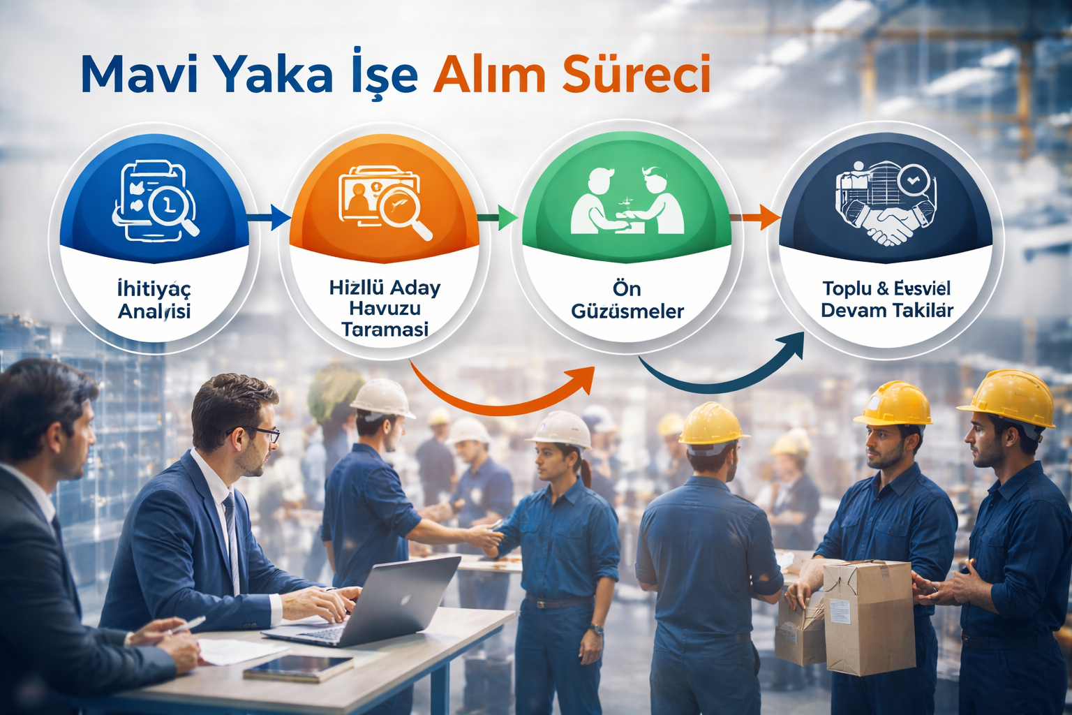 Mavi yaka işe alım süreci Seaacademyik profesyonel personel temini