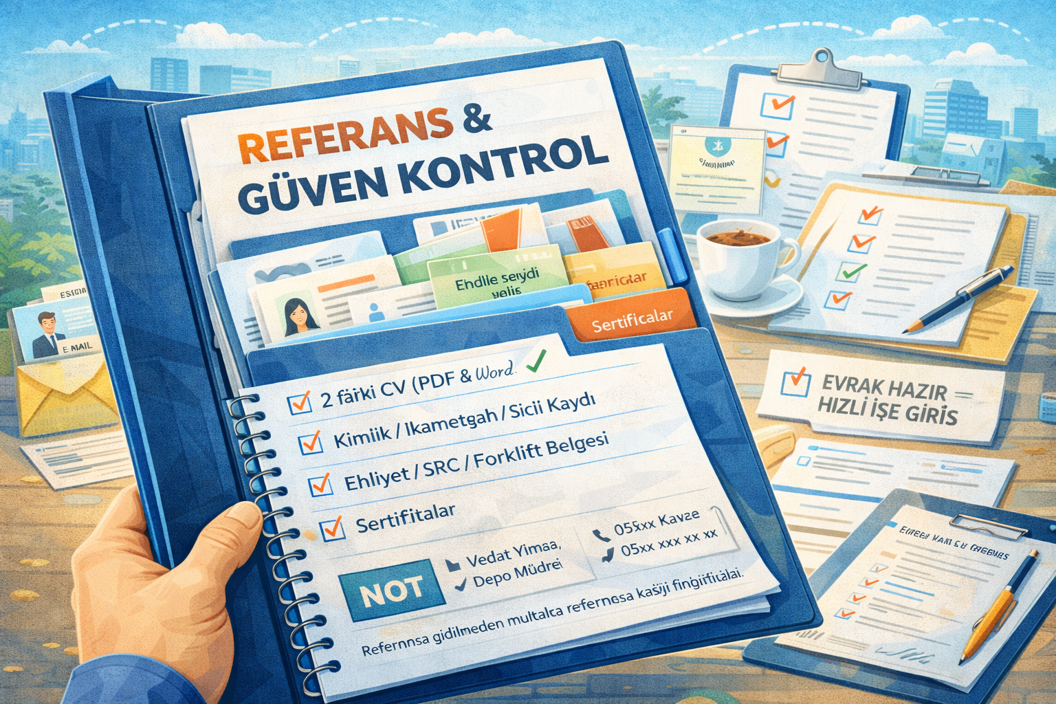 Referans ve evrak hazırlığı