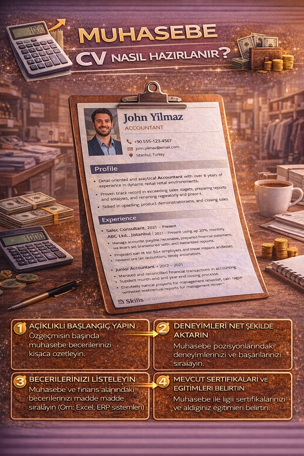 Muhasebe CV örneği