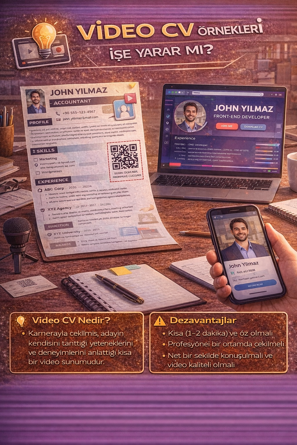 Yaratıcı CV örnekleri