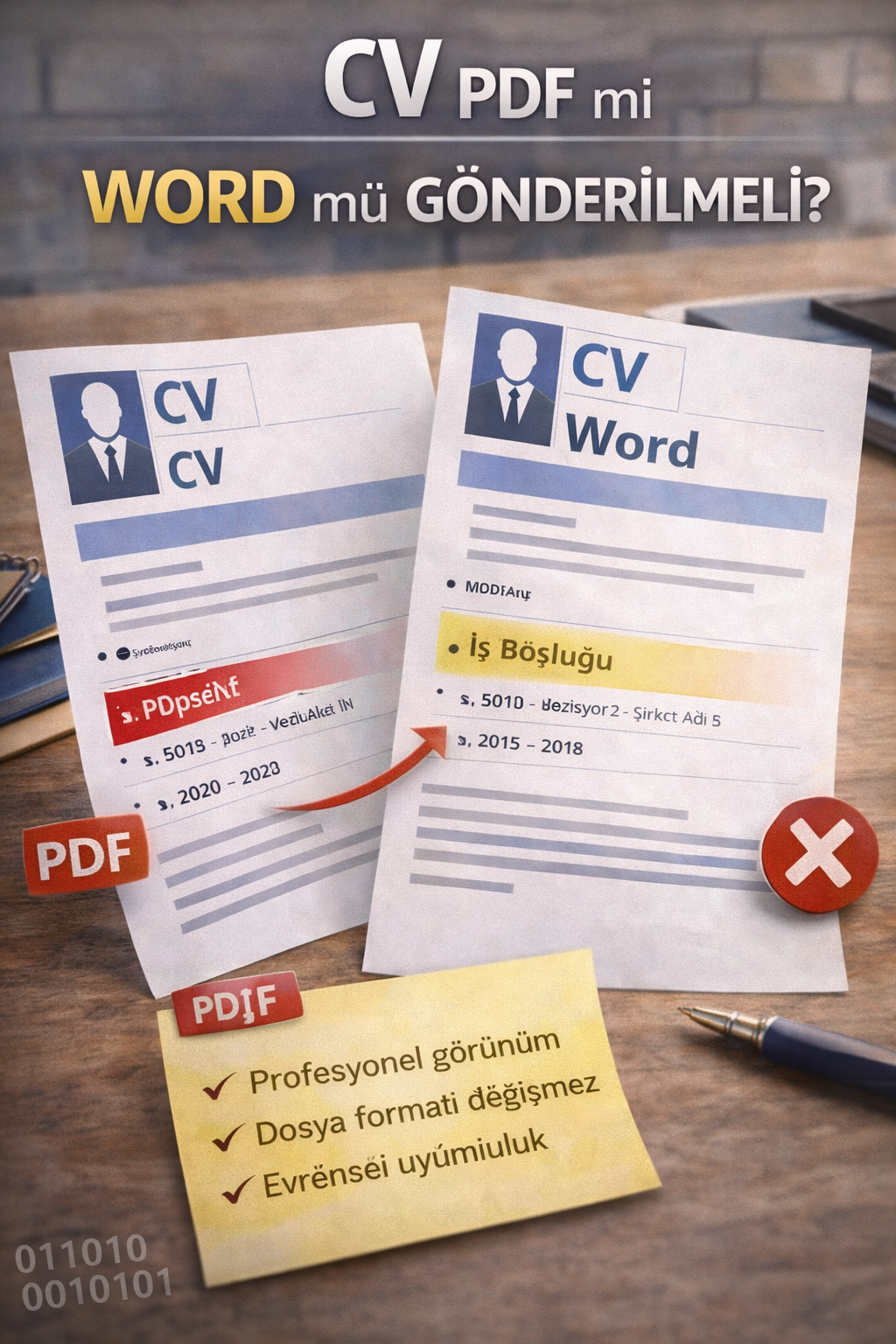 CV PDF mi Word mü