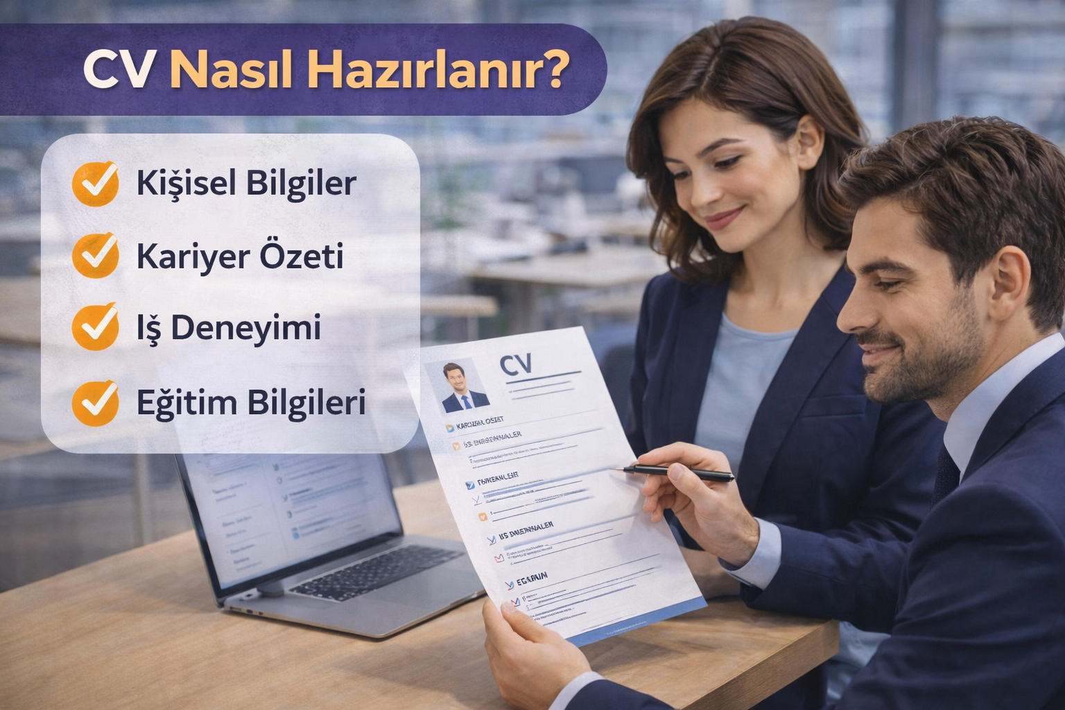 CV hazırlama süreci