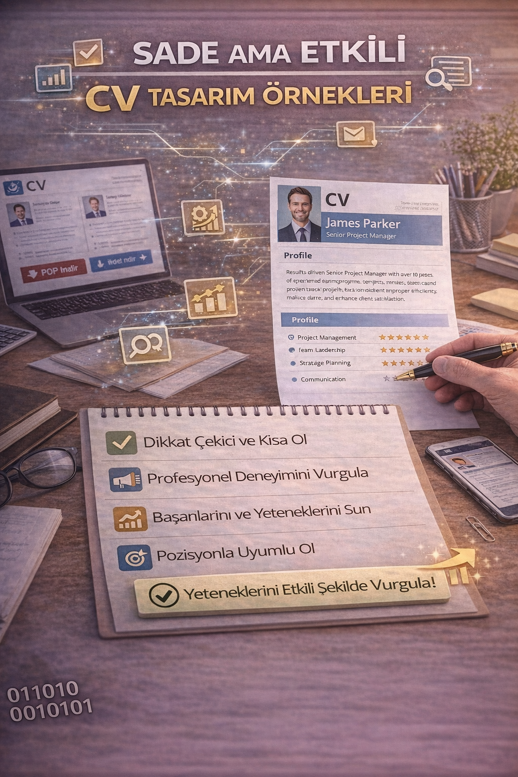 Minimal CV tasarımı