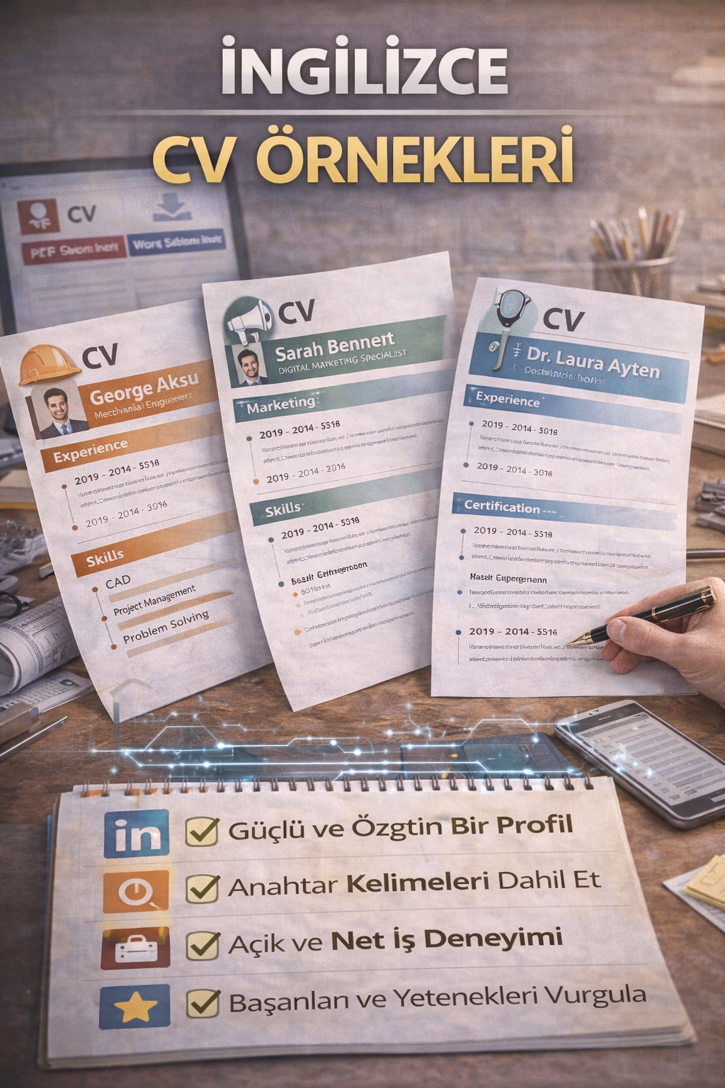 İngilizce CV örnekleri