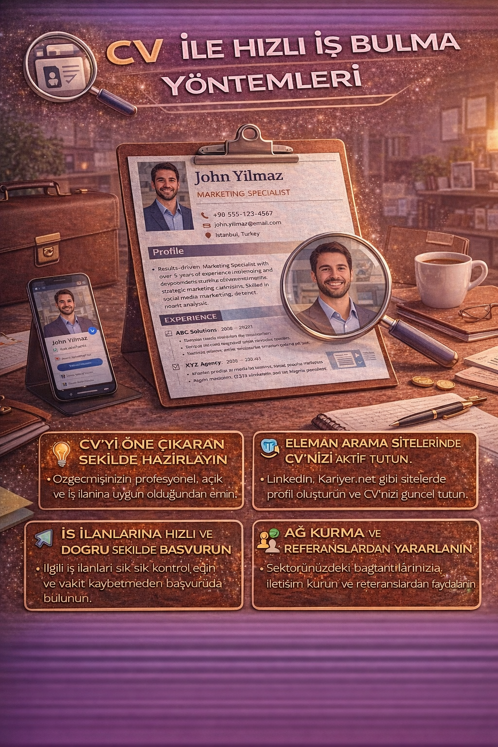 Hızlı iş bulma CV