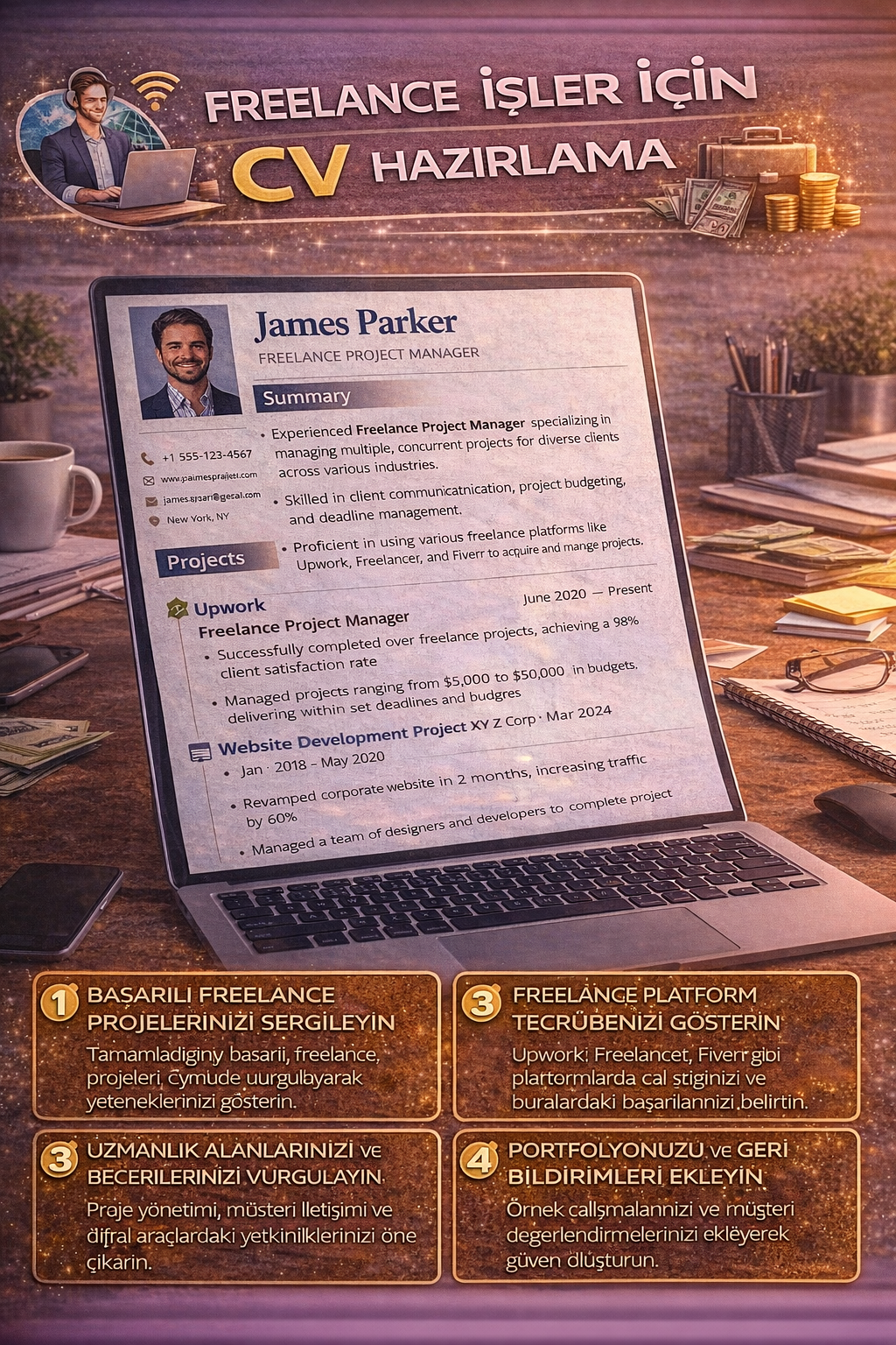 Freelance CV örneği