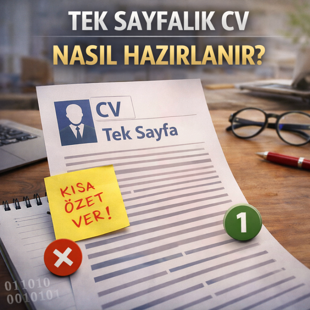 Tek sayfalık CV örneği