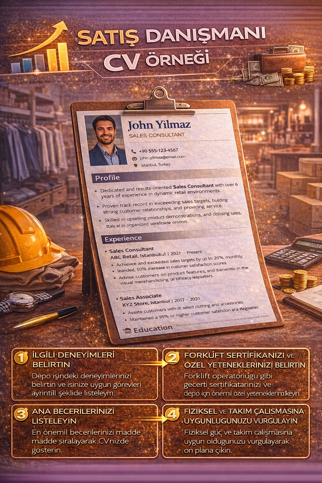 Satış CV örneği
