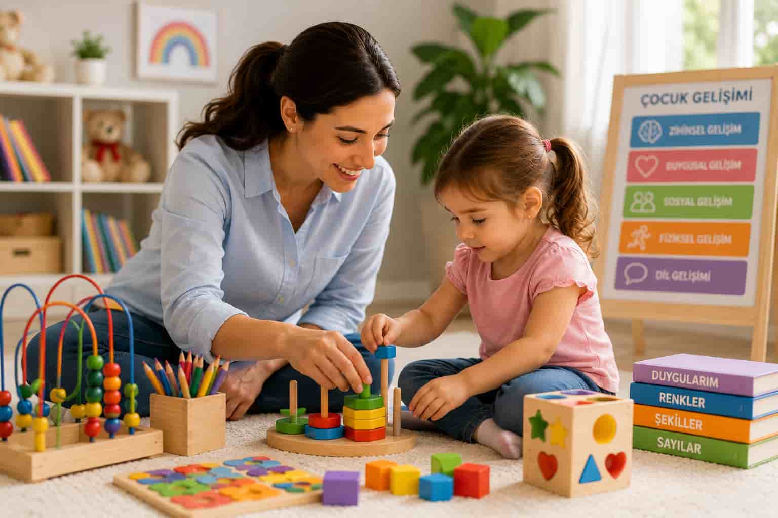 Çocuk gelişimi destekli oyun ablası