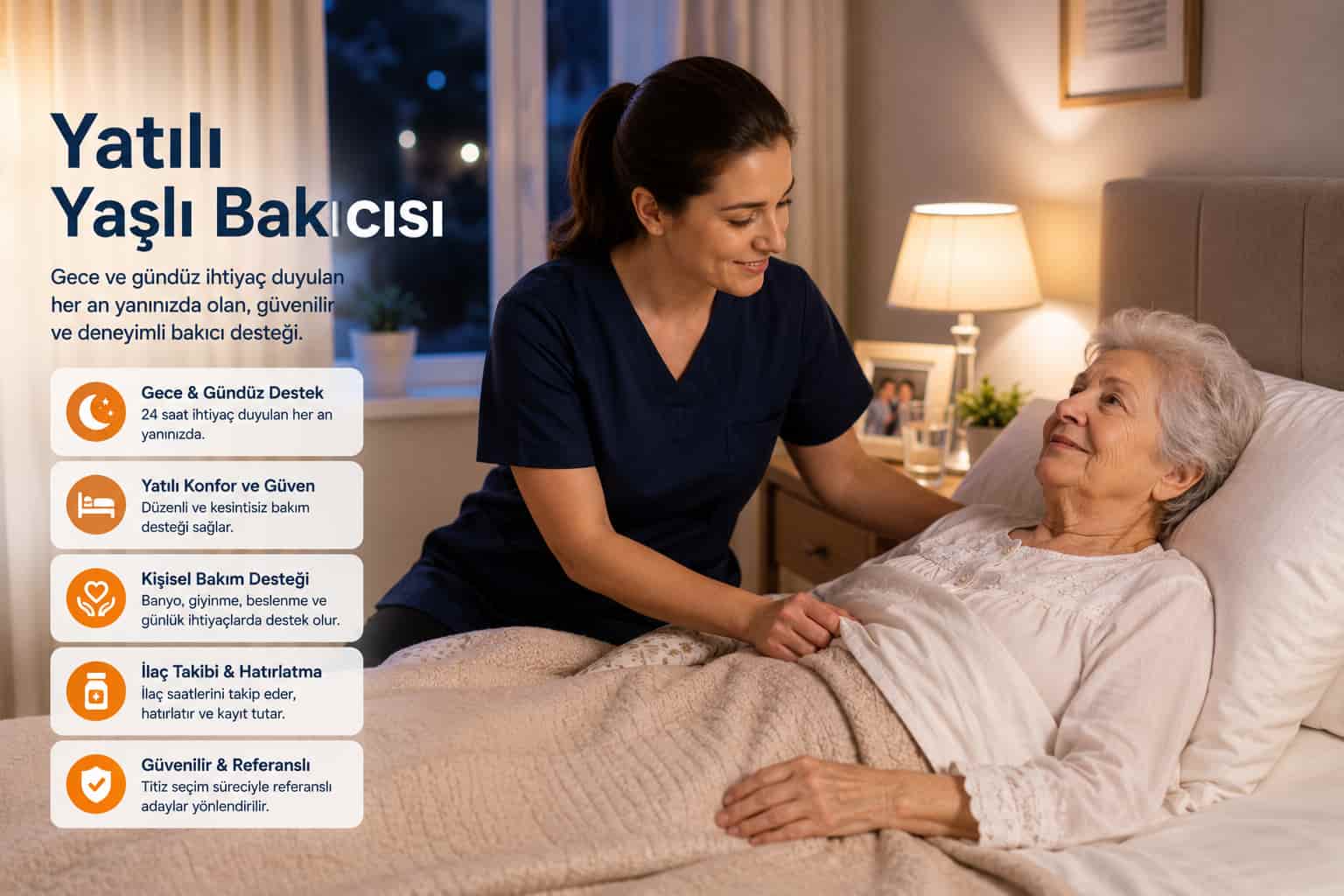 Yatılı yaşlı bakıcısı hizmeti