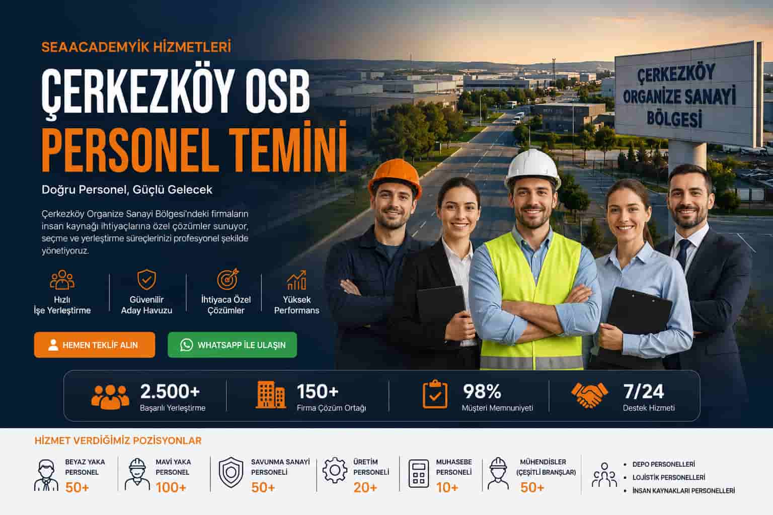 Çerkezköy OSB personel temini ve işe alım danışmanlığı